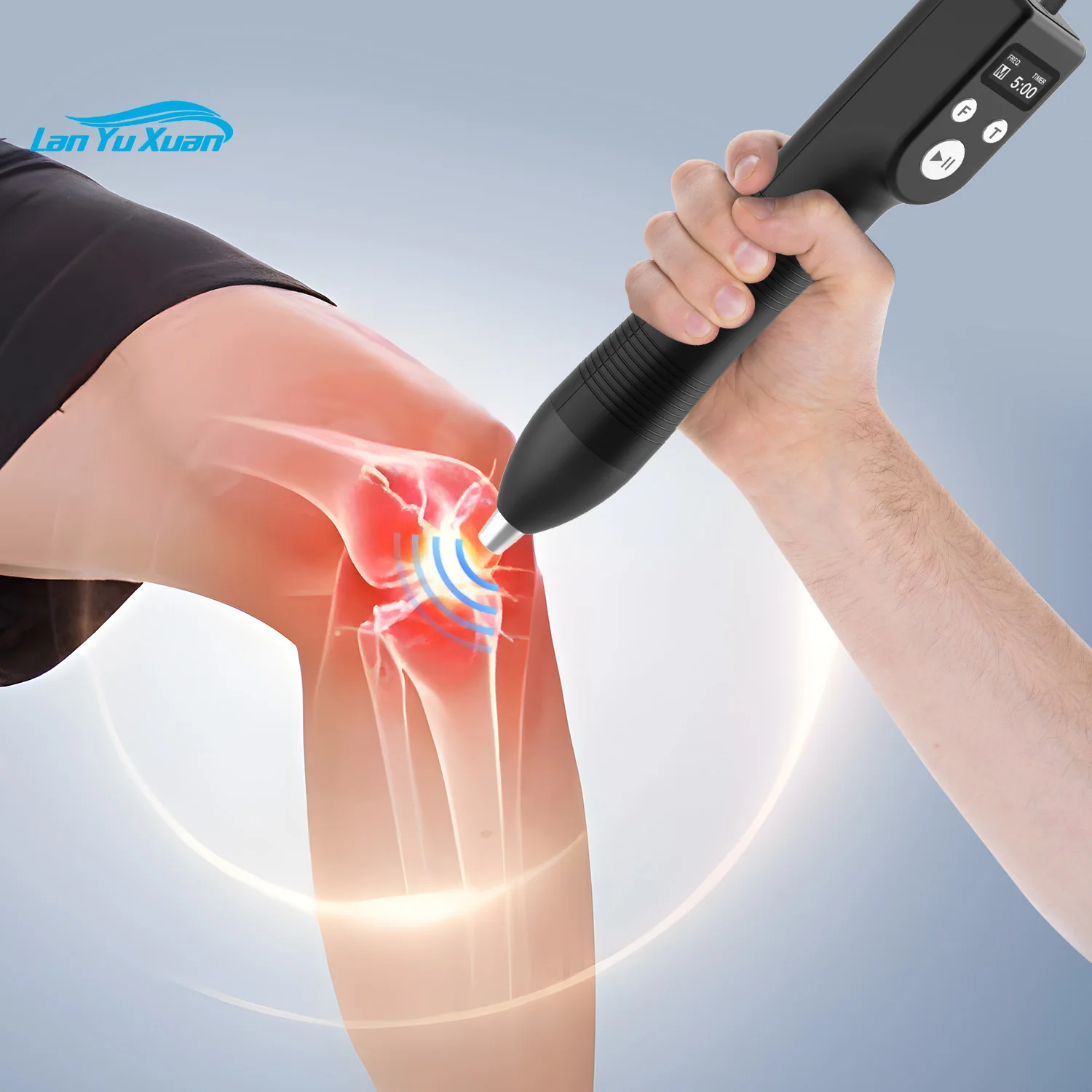 

Handheld Shock Wave Therapy Device Professional ESWT Focused Shock Wave Pain Relief Physical Therapy Device