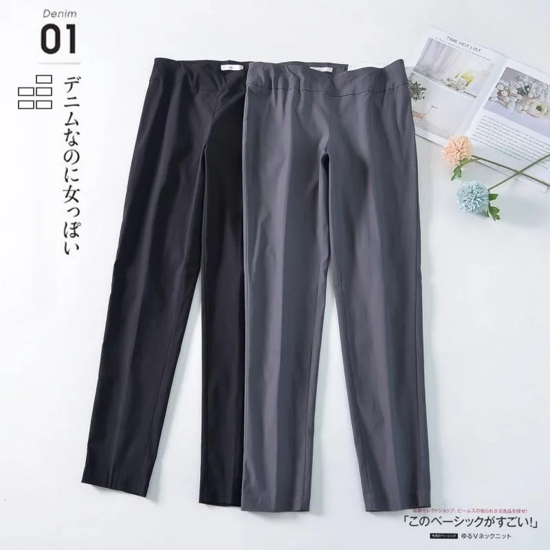 กางเกงลำลองผ้าไหมน้ำแข็งบางเบาสำหรับฤดูใบไม้ผลิและฤดูร้อน  ใส่เป็นชั้นในหรือชั้นนอกได้ เหมาะสำหรับออกกำลังกาย  ไซส์พลัสสำหรับผู้หญิง