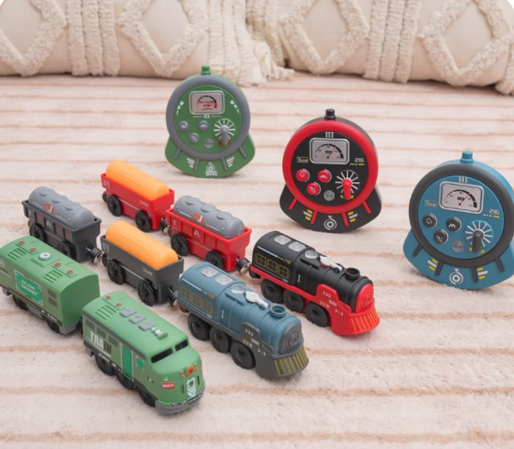 Pociąg RC Akcesoria kolejowe Zdalnie sterowany pociąg elektryczny Magnetyczny wagon kolejowy Pasuje do wszystkich marek Zabawki kolejowe dla dzieci W01