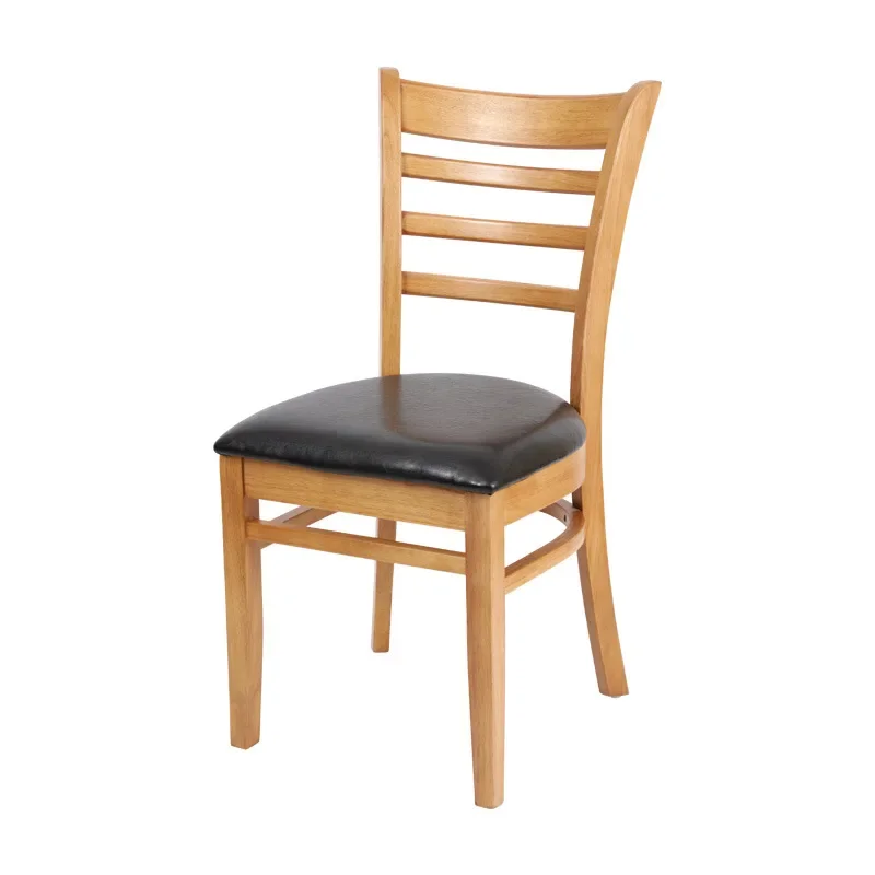 Backchair, leisure dining chair, fashionable solid wood home restaurant, soft table and chair, Chinese style export, modern and