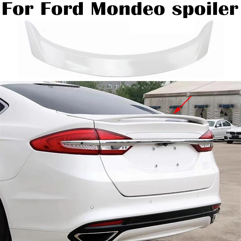 For Ford Mondeo Fusion Spoiler 2013 2014 2015 2016 2017 2018 2019 2020 High Quality ABS Plastics Rear trunk cover wings spoiler