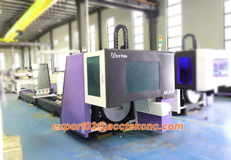 CNC Fiber Laser Tube Cutting Machine 6m Automatic Pipe Cutter for Round Square Rectangle Stainless Steel Carbon Steel Tubes
