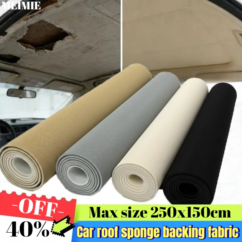 

Высококачественная ткань для ремонта потолка автомобиля с пенопластовой подложкой, универсальный материал для обшивки потолка без прилипания, для обновления салона и ремонта обшивки.