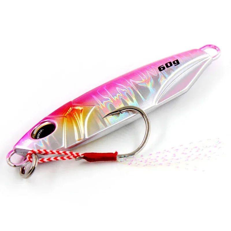 20/40/80 قطعة المياه المالحة أعماق البحار القفز الصيد إغراء مزدوجة مساعدة السنانير ل خطاف التونة المعدنية #6