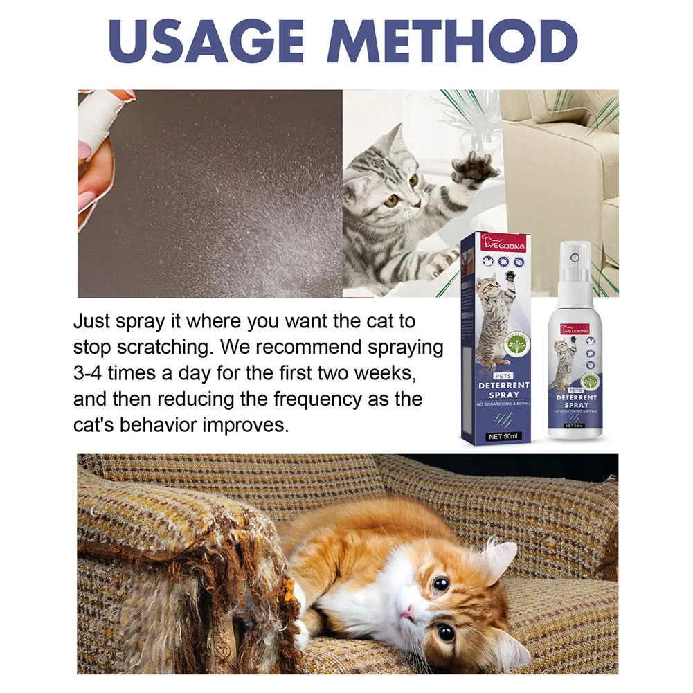 Anti Cat Scratch Spray Multifunctional Gentle Liquid For Indoor Outdoor Use Effective Dog Deterrent Spray for Carpet Furniture view 5
