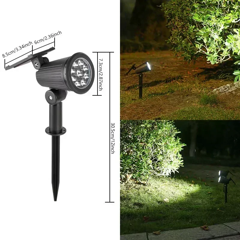 1/2/3/4 Stuks Zonne-energie 9LED Lamp Verstelbare Solar Spotlight In-Grond IP65 waterdichte Landschap Wandlamp Buitenverlichting