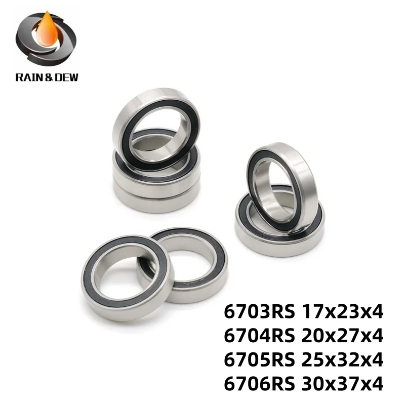 10PCS Chromium Steel GCr15 P0 Grade 6705RS Bearings 25X32X4 mm Precision Instrument 6701RS-Blue 6702RS 6704RS 6705RS 6706RS