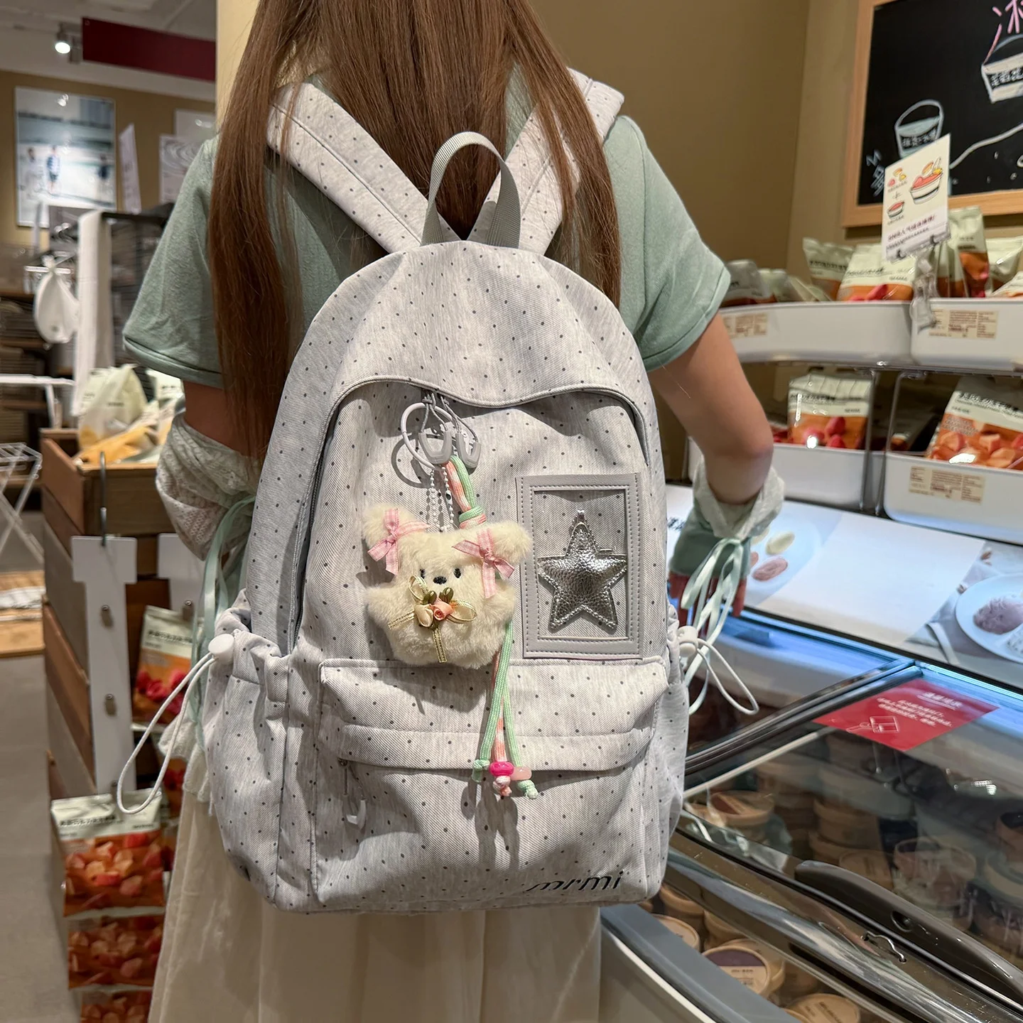 stars-high-value-color-collision-backpack-dyed-dark-pattern-lightweight-double-shoulder-bag-for-middle-and-primary-school-stu