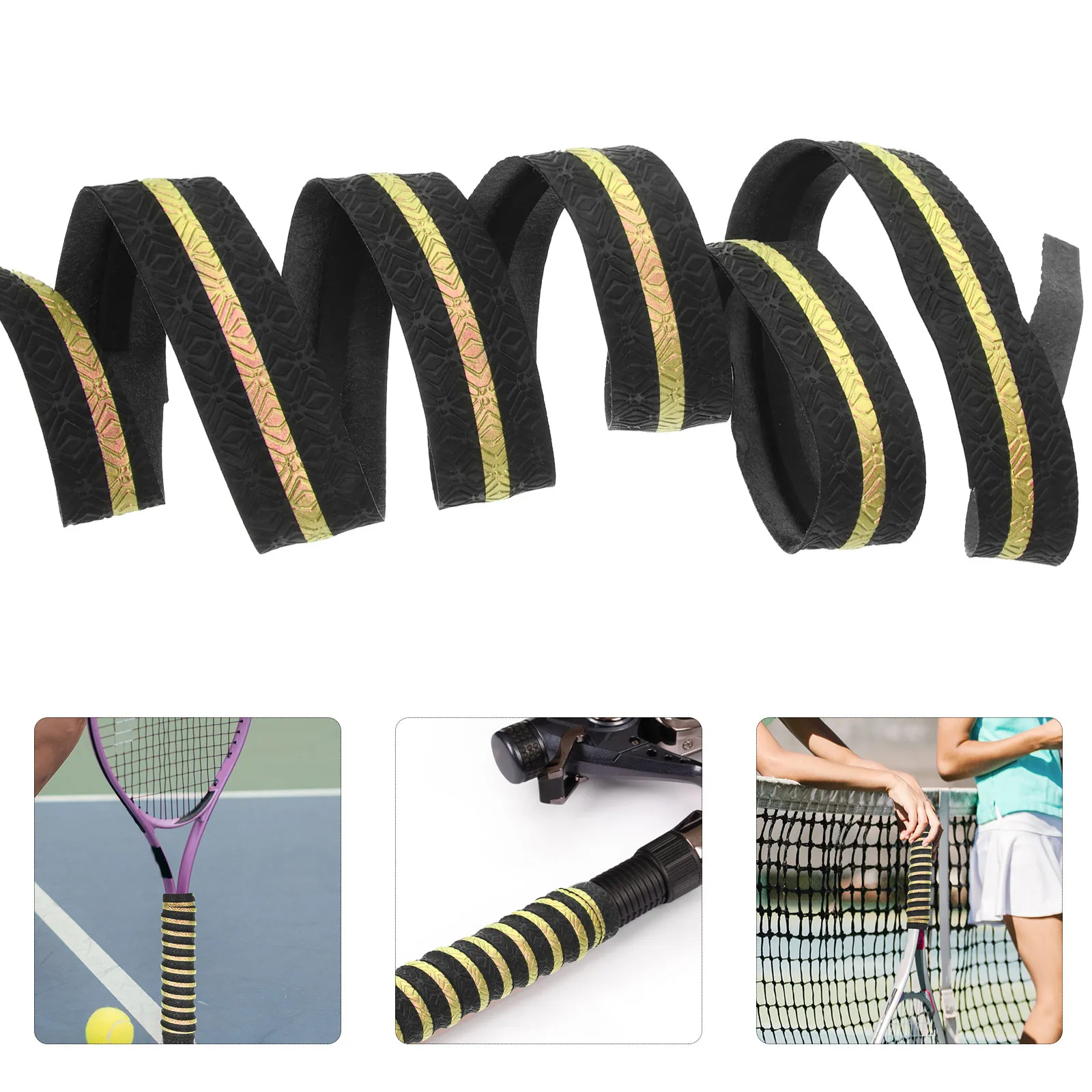 

Противоскользящая лента для рукоятки ракетки, накладка для бадминтона и тенниса, замена обмотки, впитывающая пот, нескользящая лента для рукоятки.