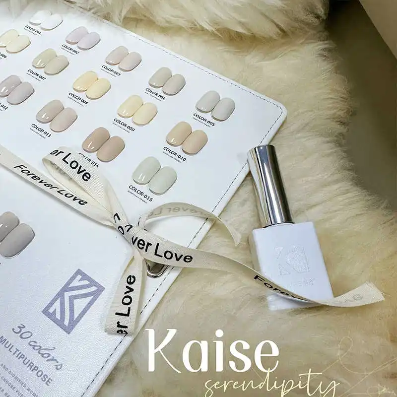 KAISE 30 colors Solid color Nail gel set 2024 New Professional Hot sale Fashion Nail art Non-toxic UV gel Nail salon Wholesale