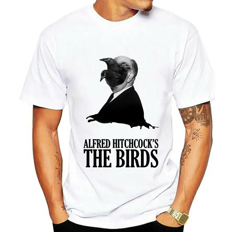 The Birds V2 Alfred Hitchcock poster 1963 T-Shirt (WHITE) All sizes S-5XL