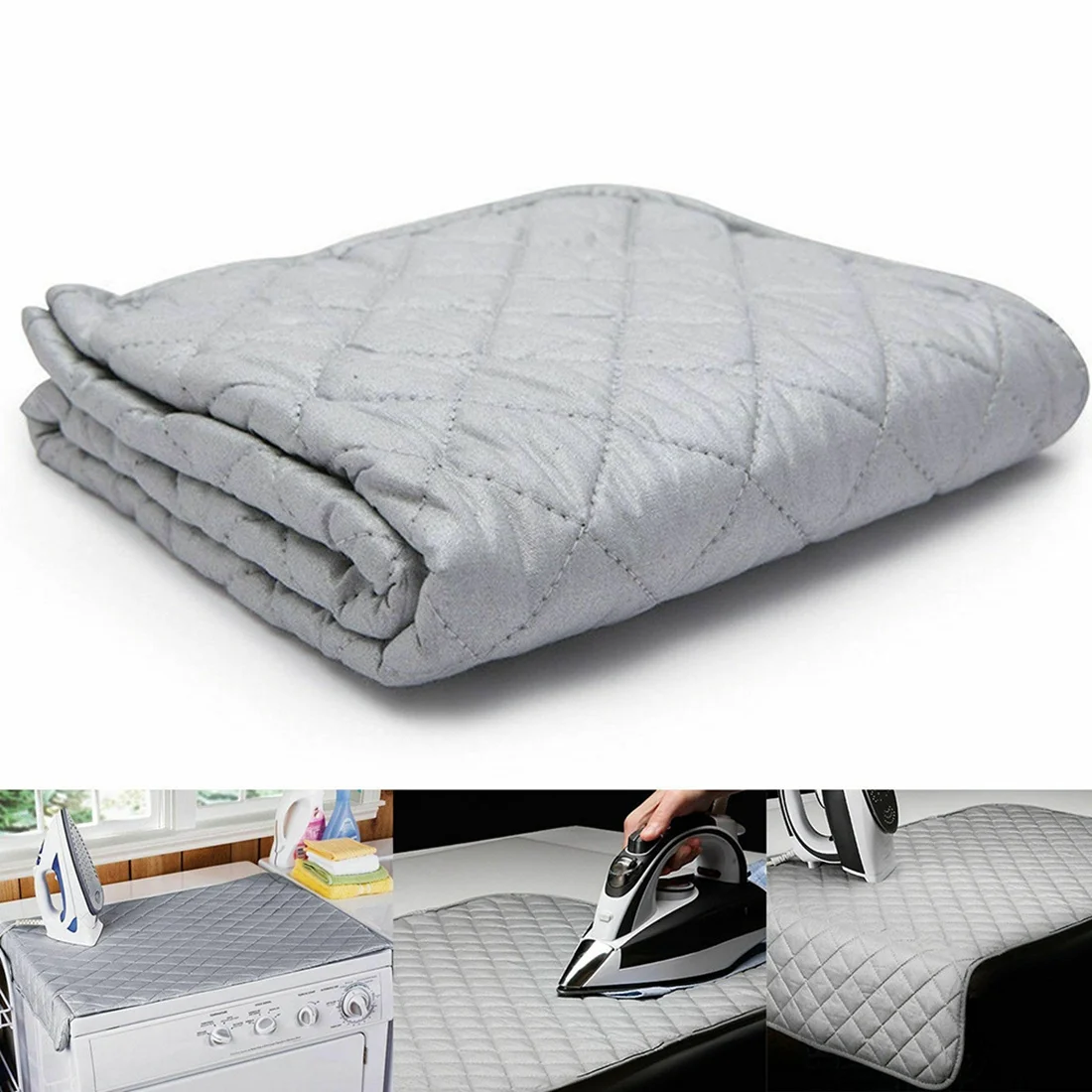 Table Top Ironing Mat Laundry Pod Washer Dryer Cover Board Heat Blanket Press Clothes Protector