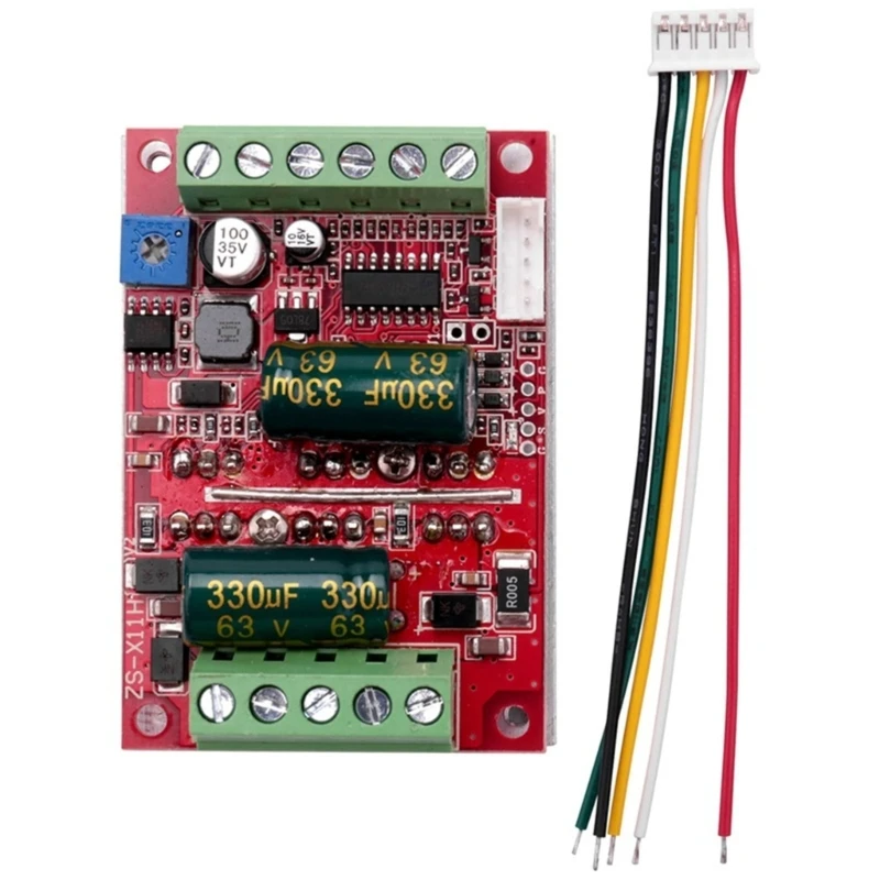 

DN59 DC6-60V 400W BLDC Three Phase Brushless Motor Controller PWM Hall Motor Control Driver Board Module 12V 24V 48V