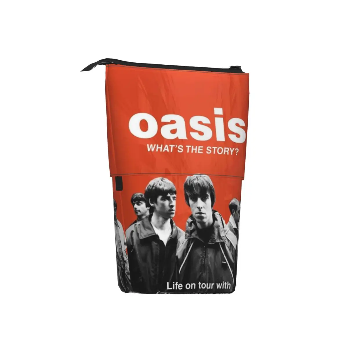 مقلمة تلسكوبية مخصصة O-Oasises للبنين والبنات سعة كبيرة بديلة لفرقة الروك خمر صندوق القلم حقيبة القرطاسية #2