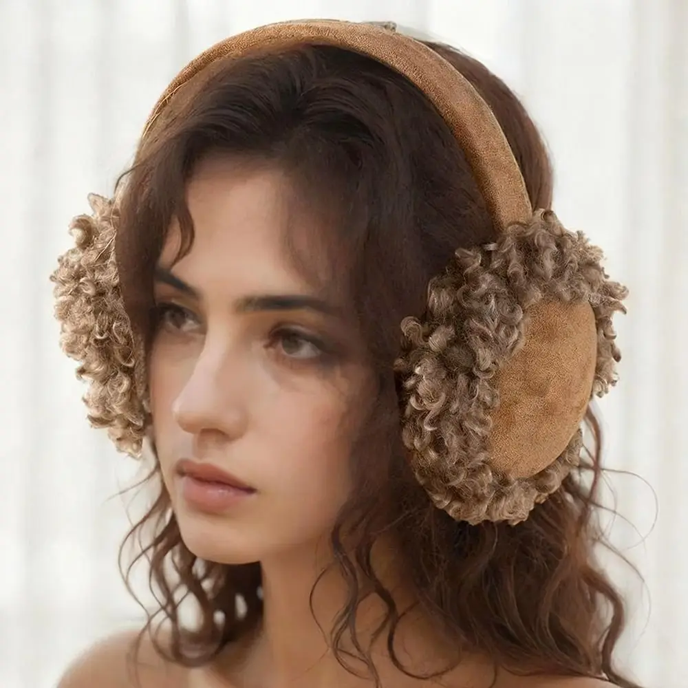 Nieuwe Warme Oorbeschermers Anti Koude Wind Effen Kleur Oorwarmers Antivries Krullend Oor Warmer Winter Outdoor Fietsen