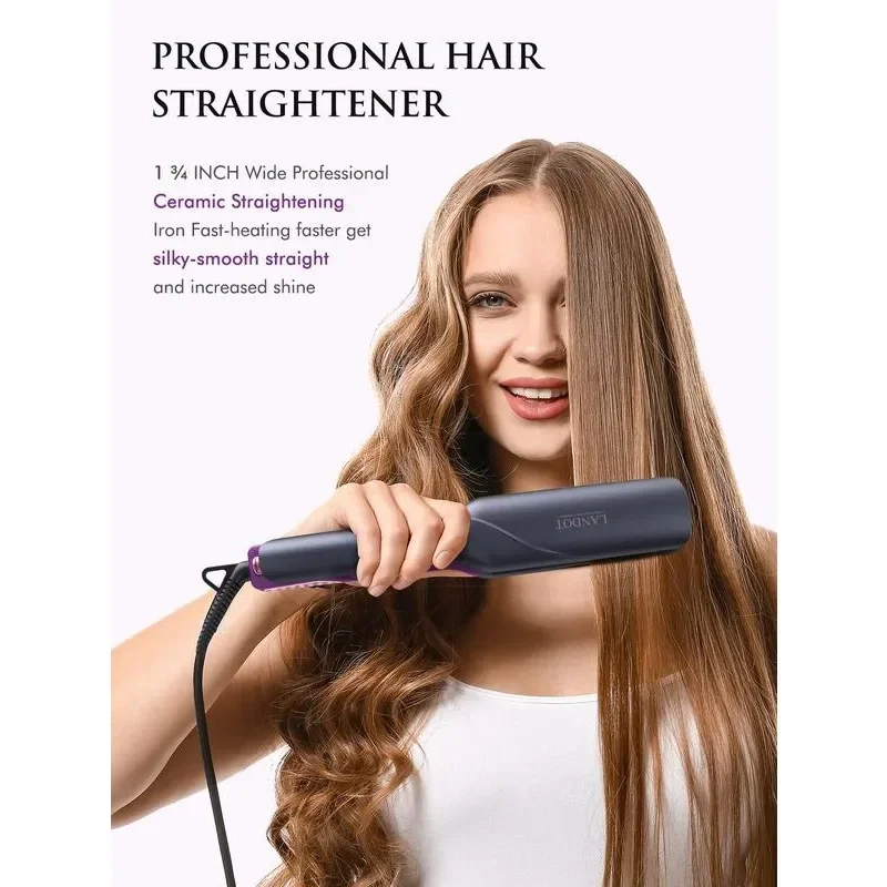 스트레이트너 및 컬러, 전문 세라믹 스트레이트닝 컬링 다리미, 컬 웨이브 헤어 스트레이트닝, 2 in 1
