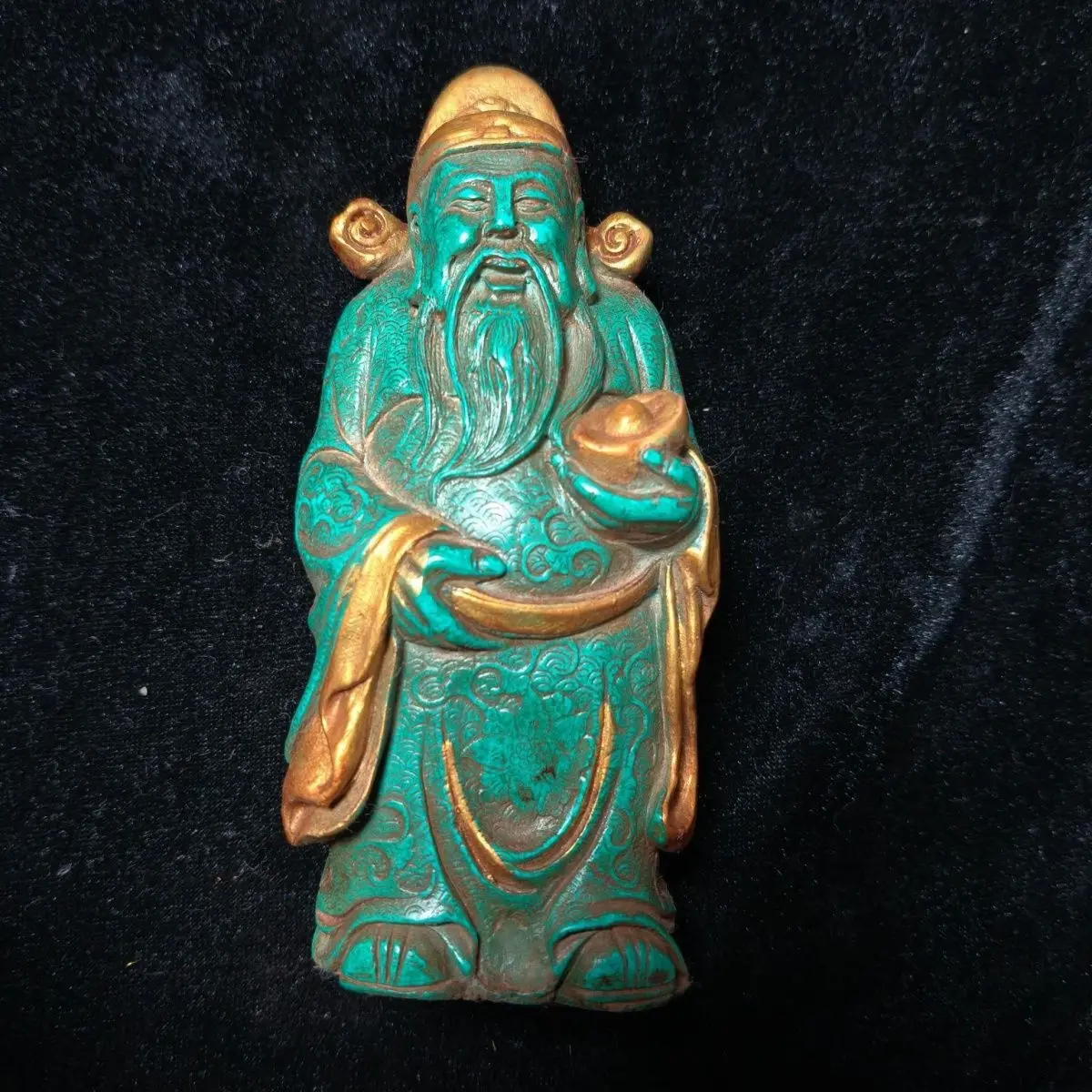 old crafts Western Zhou old jade living room ornament jade decoration jade play antique antique God of Wealth