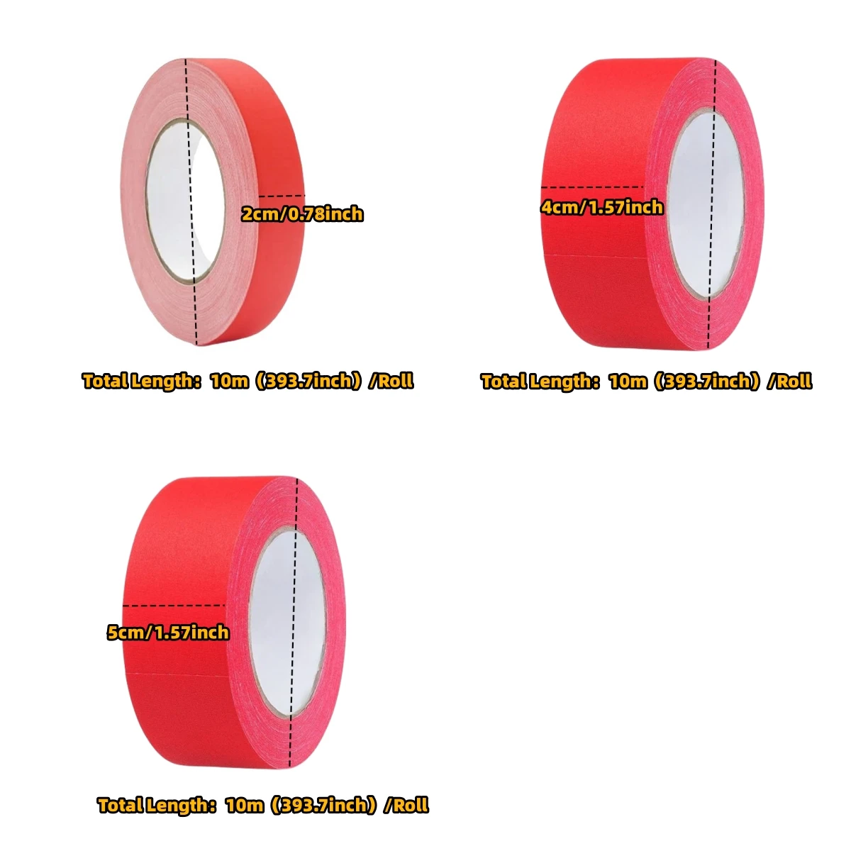 1 Roll Duct Tapefor Painting Decoration Floor Mat Fixing Office Packaging Vinyl Pipe Adaptive Wearresistant Red Rubber Sealing