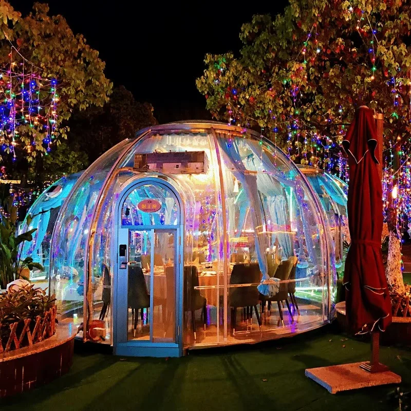 Transparent Bubble Room China Luxury Outdoor Bubble House Prefabricated Star Room Outdoor Polycarbonate Room with Skylights