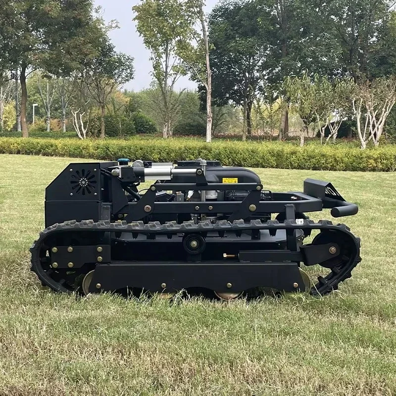 جزازة العشب بجهاز التحكم عن بعد 4-السكتة الدماغية عزم دوران عالي جزازة العشب ذاتية الدفع مع دلو جمع العشب لاستخدام الحديقة