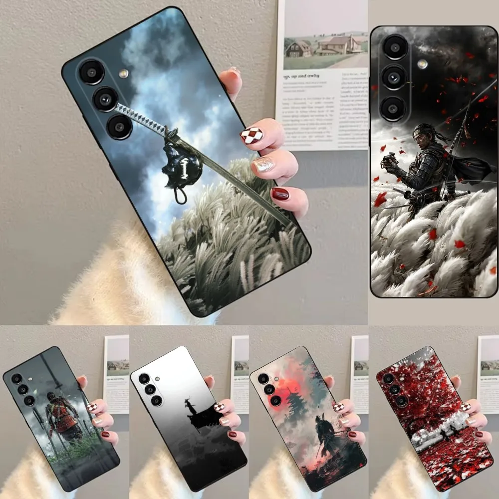 G-Ghost Of Tsushima  Phone Case For Samsung S24,23,22,30,21,10,9,Ultra,Plus,Lite,FE,Soft Silicone Black Cover