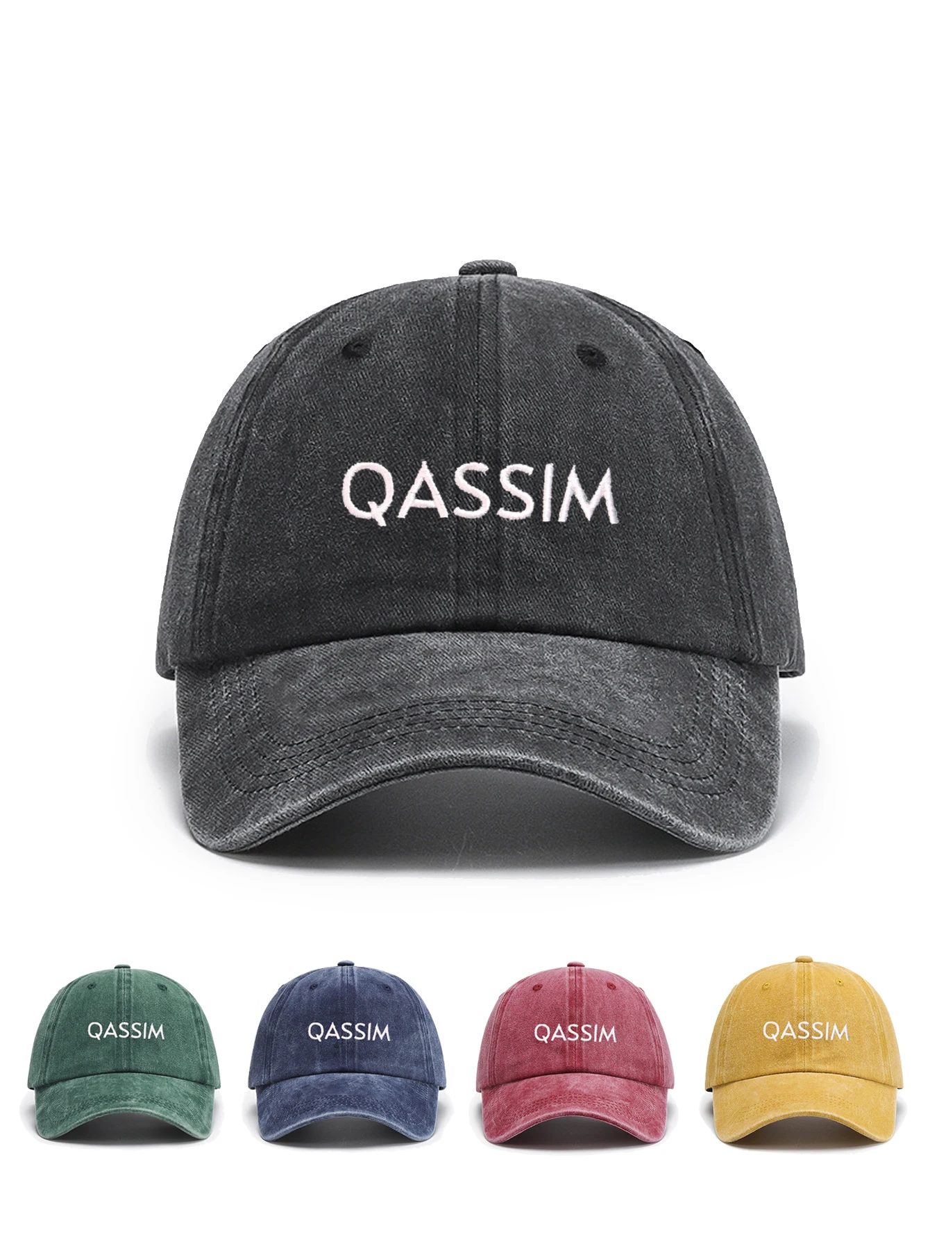 

IL KEPS 1pc Women's Baseball Caps QASSIM Embroidery Saudi Arabia Kpop Soft Travel Cowboy Hat Street Hip Hop Cute Vintage BQM529