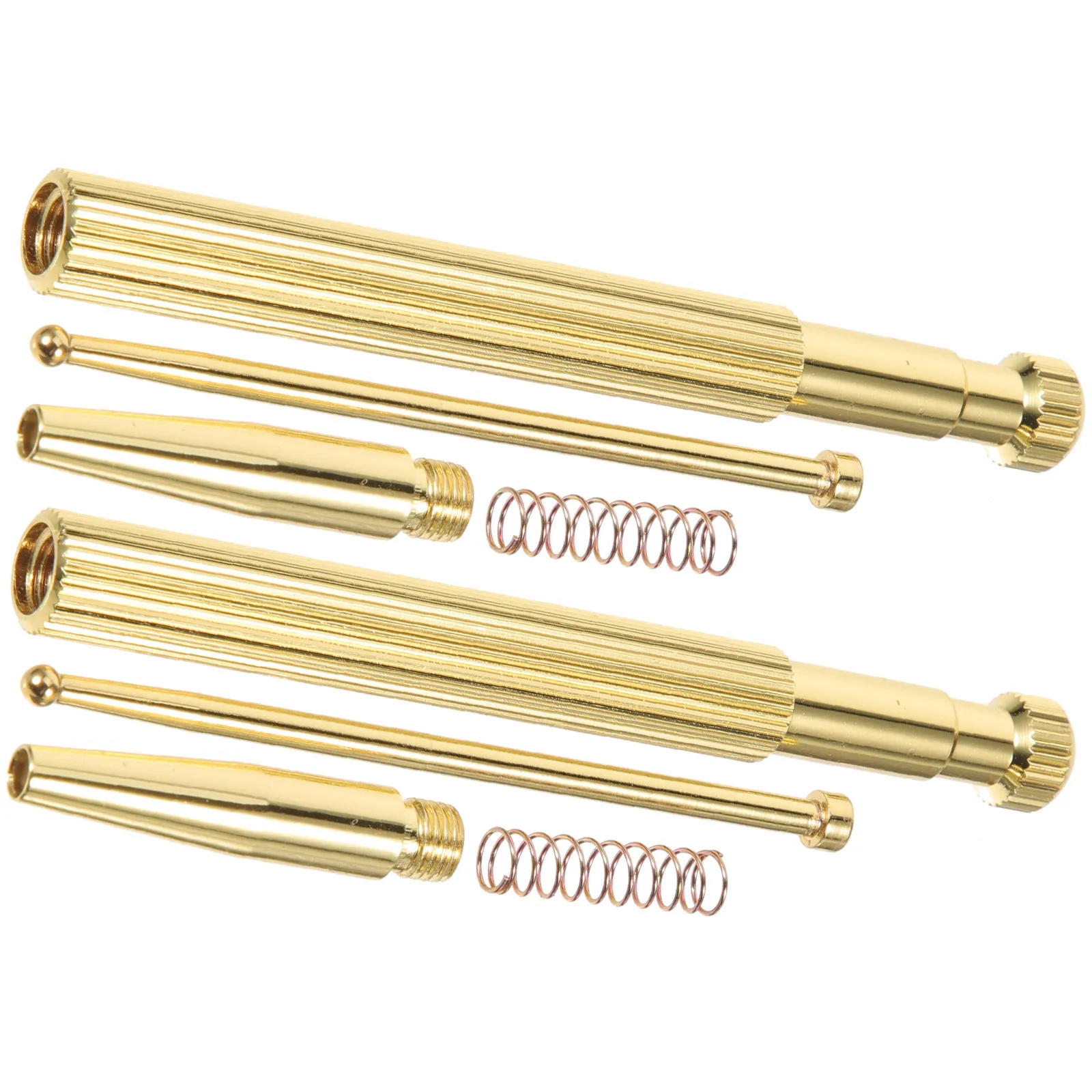 

2Pcs Copper Ear Acupuncture Point Probe Spring Loaded Pen Body Stimulator for Acupressure Therapy Trigger Point