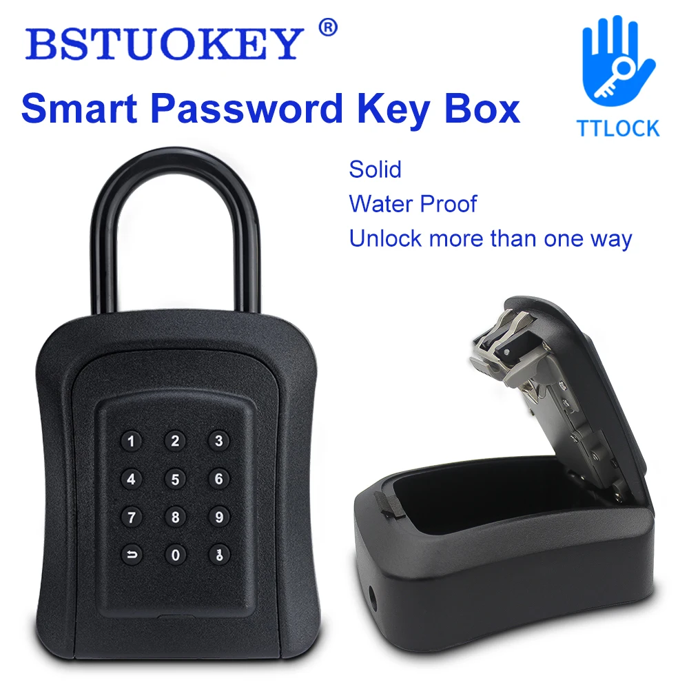 Zinc Alloy TTlock App Key Safe Box Password Smart Digital Cerradura Intelligent Bluetooth Electronic Portable Lock Security Box
