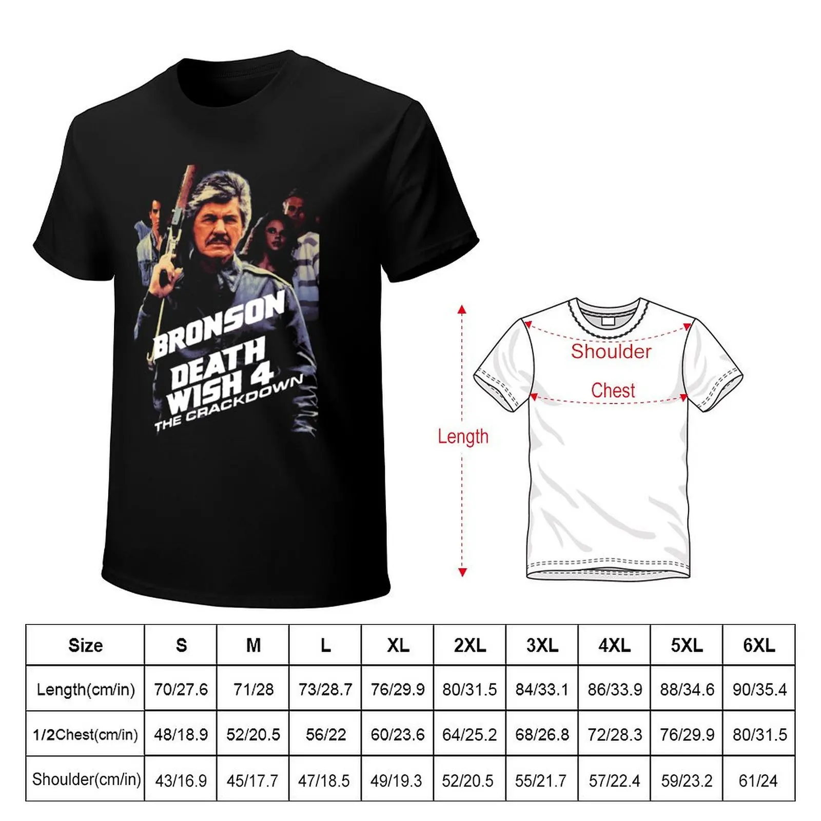 Death Wish 4 The Crackdown Classic T-shirt customizeds Blouse workout shirts for men