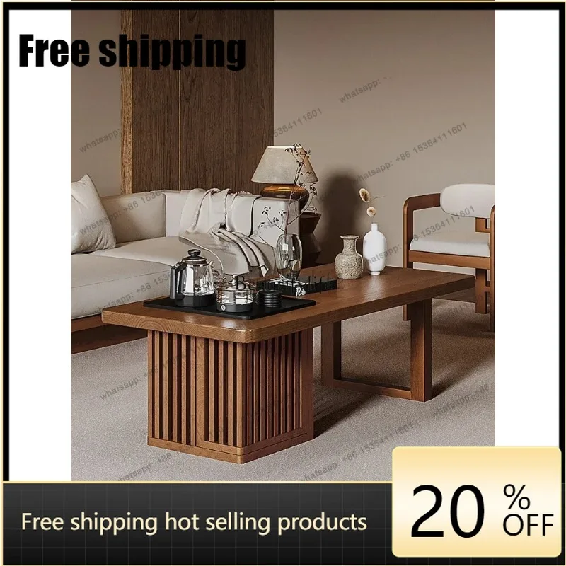 New Chinese solid wood coffee table household light luxury simple office small tea table Factory Direct