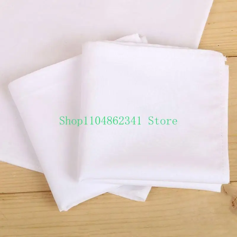 5asd ren trắng Hankies cho bộ đồ thêu DIY Cotton Party Party