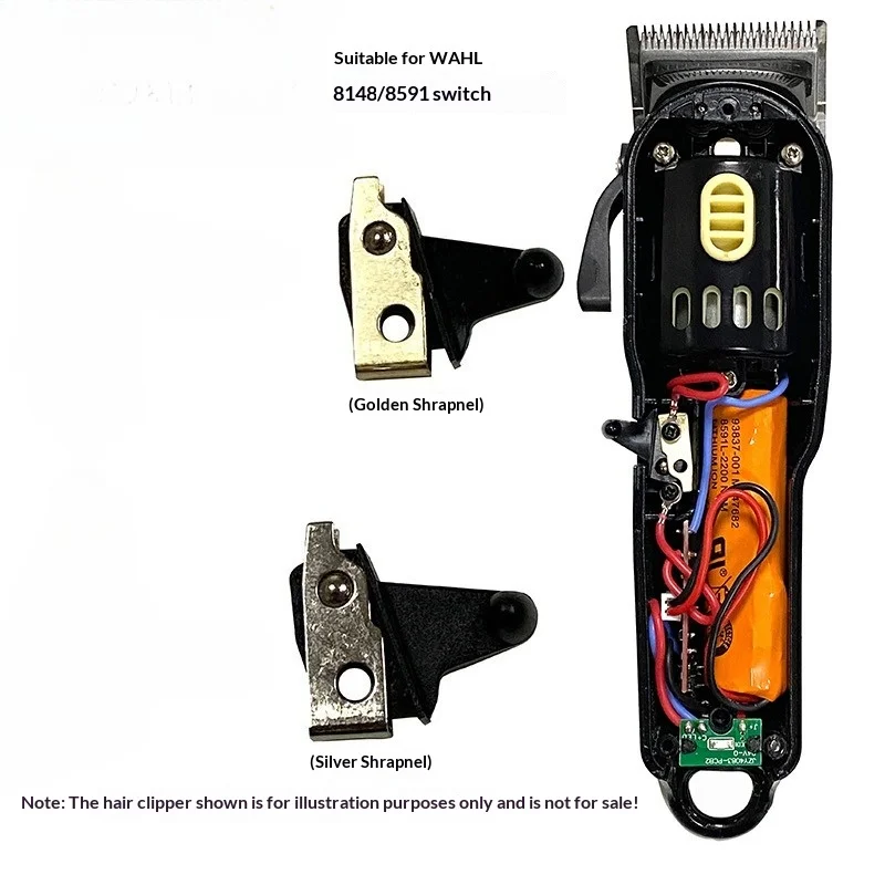 Hair Trimmer Clipper Power Switch Electric Scissors for WAHL 8148/8591 Electric Clipper Hair Cutter Repair Switch Parts Tool
