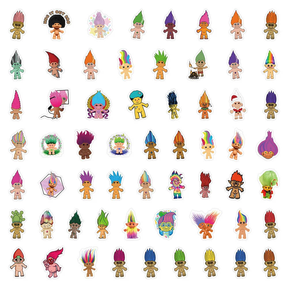 

10/30/60PCS Disney Toy Story Troll Doll Funny Personalized Creative Stickers Graffiti Decorative Pencil Case Phone Case Guitar