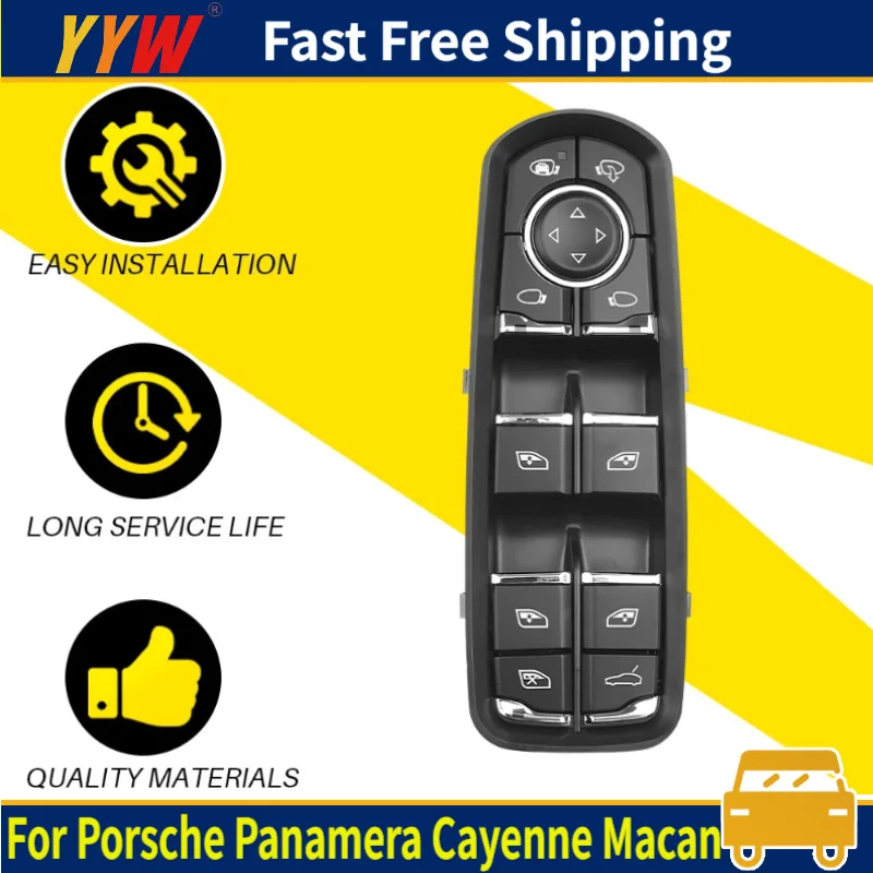 

7PP959858AEDML V45730007 Master Power Window Switch For Porsche Panamera 2011~2016 Cayenne 2011~2021 Macan 2015~2022