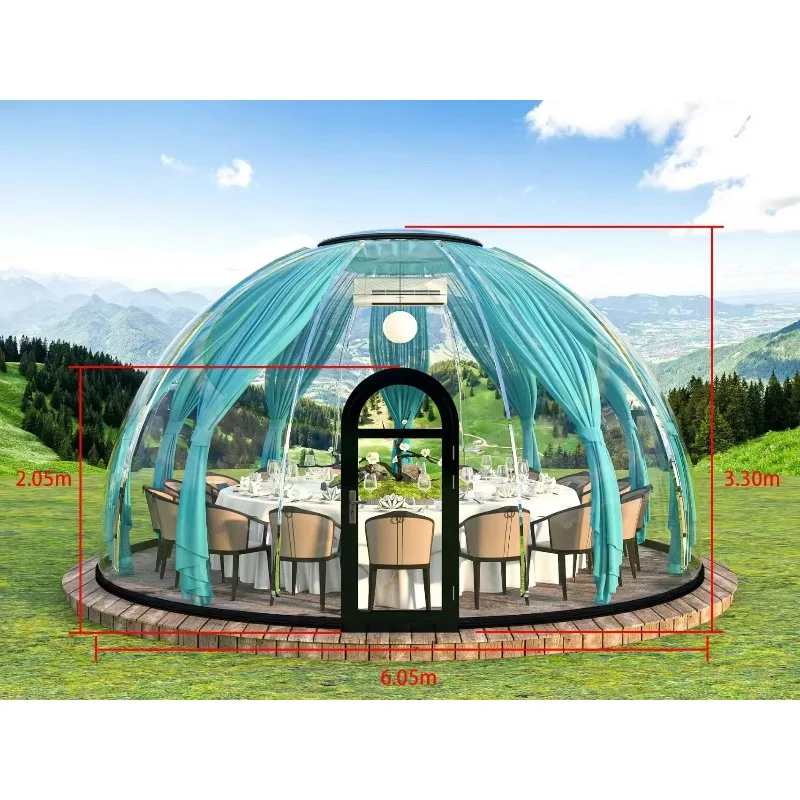 Modern Bubble Room Large Outdoor Bubble Dome Panoramic Transparent Polycarbonate Starry Sky Room House for Hotels and Parks