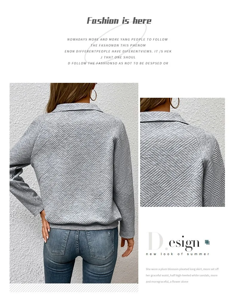 Casual Long Sleeve Hoodie Regular Fit Simple Style with Pocket Stand Collar Patchwork Lightweight Single Women Hoodie Autumn
