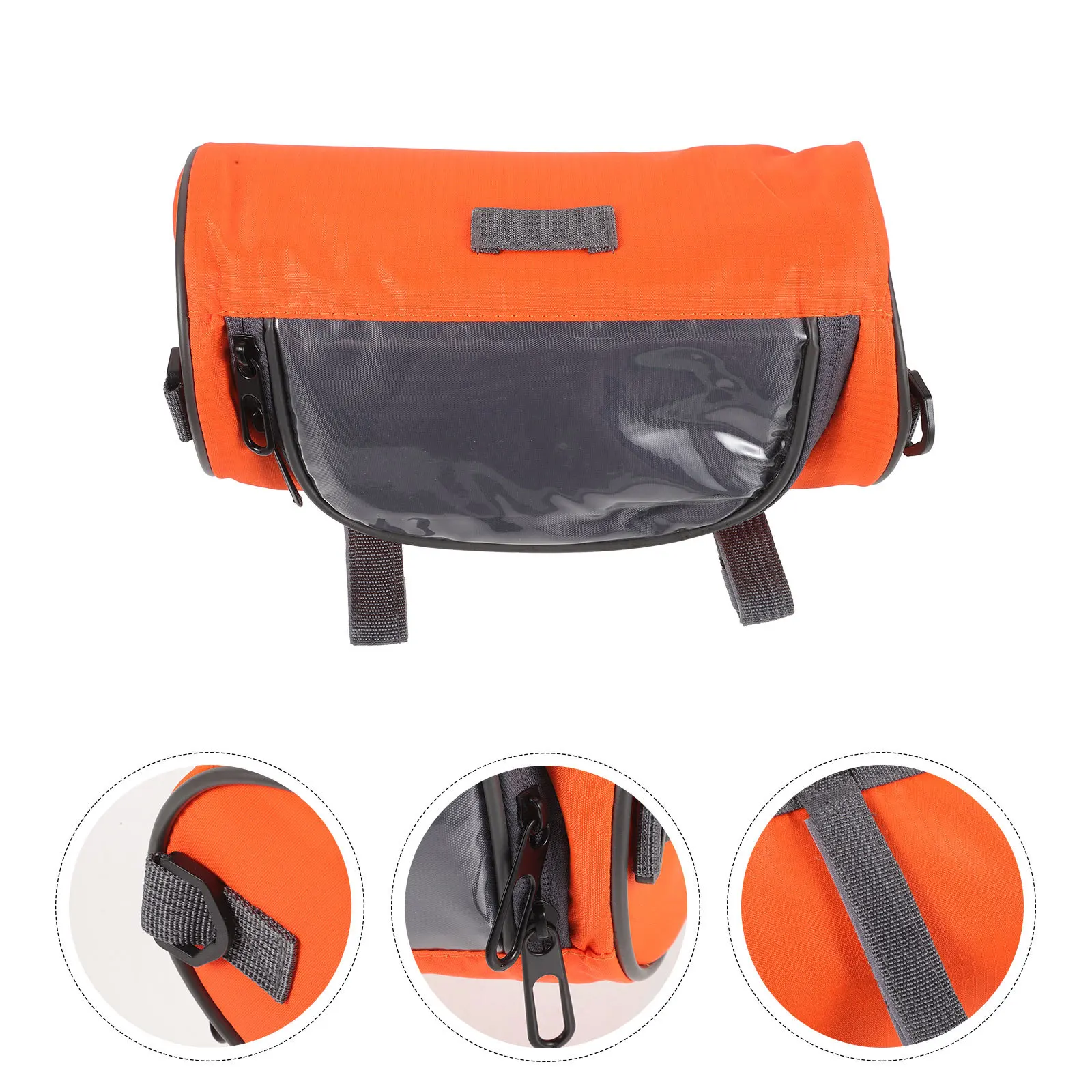 

Bike Handlebar Bag Waterproof Oxford Cloth Front Storage Bag Clear Pvc Window For Phone Map Large Capacity Bicycle Front