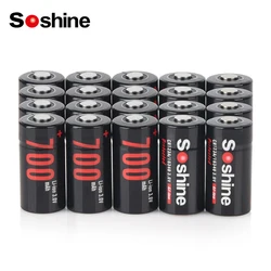 Soshine 16340 3V 700mAh Battery with Protected Li-ion RCR123 Rechargeable Battery for Camera Electric Toys Flashlights Shaver