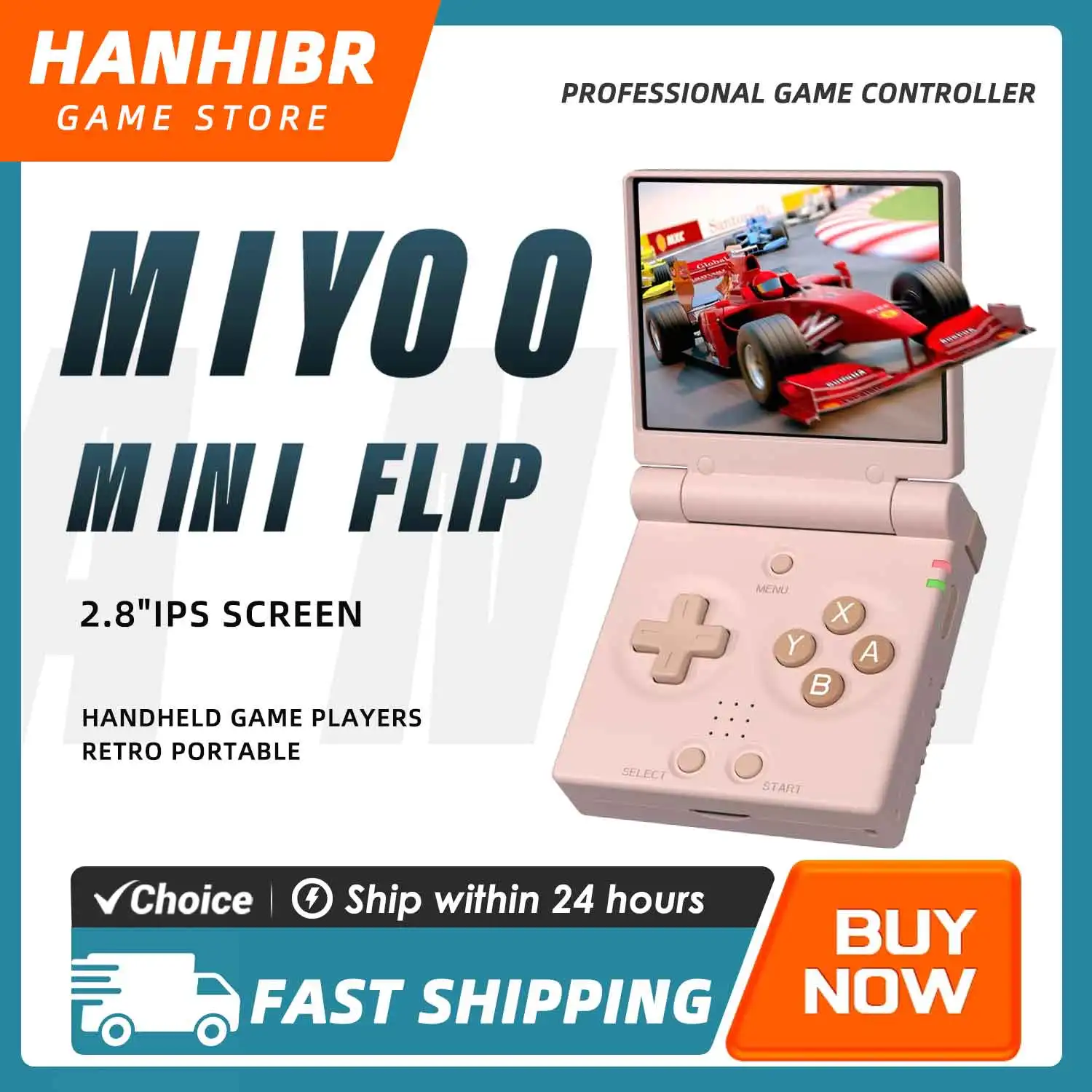 console-di-gioco-retro-portatile-miyoo-mini-flip-con-schermo-ips-da-28''-sistema-linux-custodia-inclusa-doppio-joystick-analogico