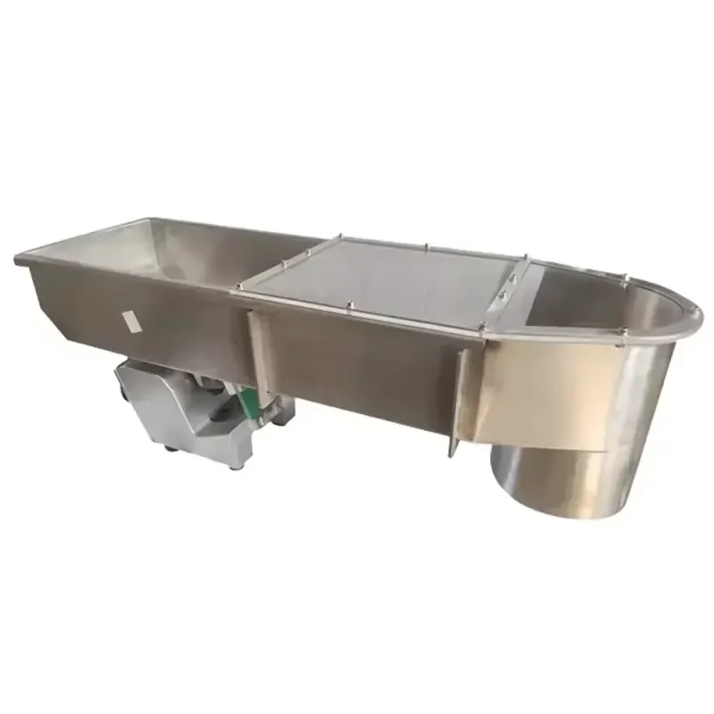 304/316 Stainless Steel Linear Electromagnetic Vibratory Feeder Engine New Powder Conveying Electronic Products Machinery - view 3