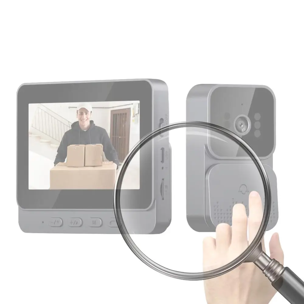 

Видеодомофон с ИК-подсветкой, беспроводной, 1080P, с 4,3-дюймовым IPS-экраном, 2,4 ГГц, для виллы, дома, офиса, квартиры