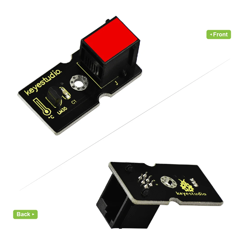Keyestudio EASY Plug LM35 /DS18B20 Temperature Sensor Module for Arduino for DIY Electronic STEM Porgramming Kit