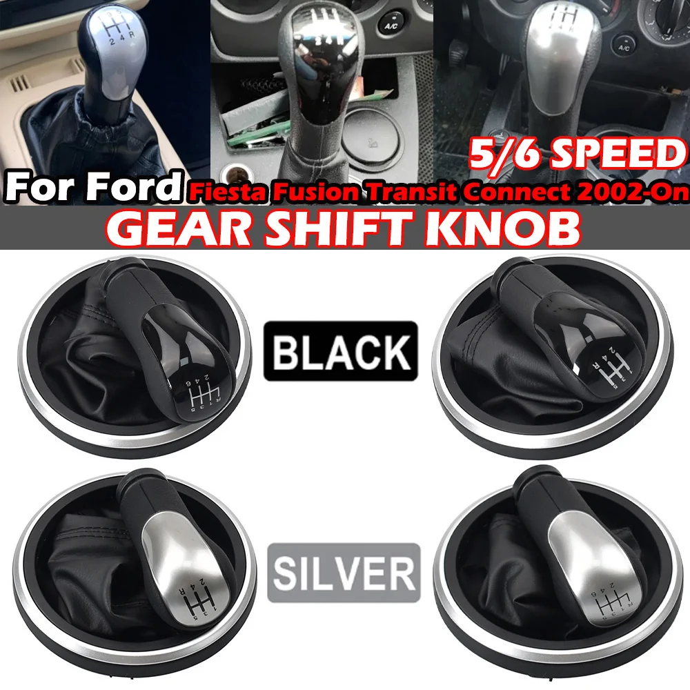 For Ford Fiesta Fusion Transit Connect 2002-On Manual 5 6 Speed Gear Shift Shifter Knob OEM#: 2S6R7217AC,1151765