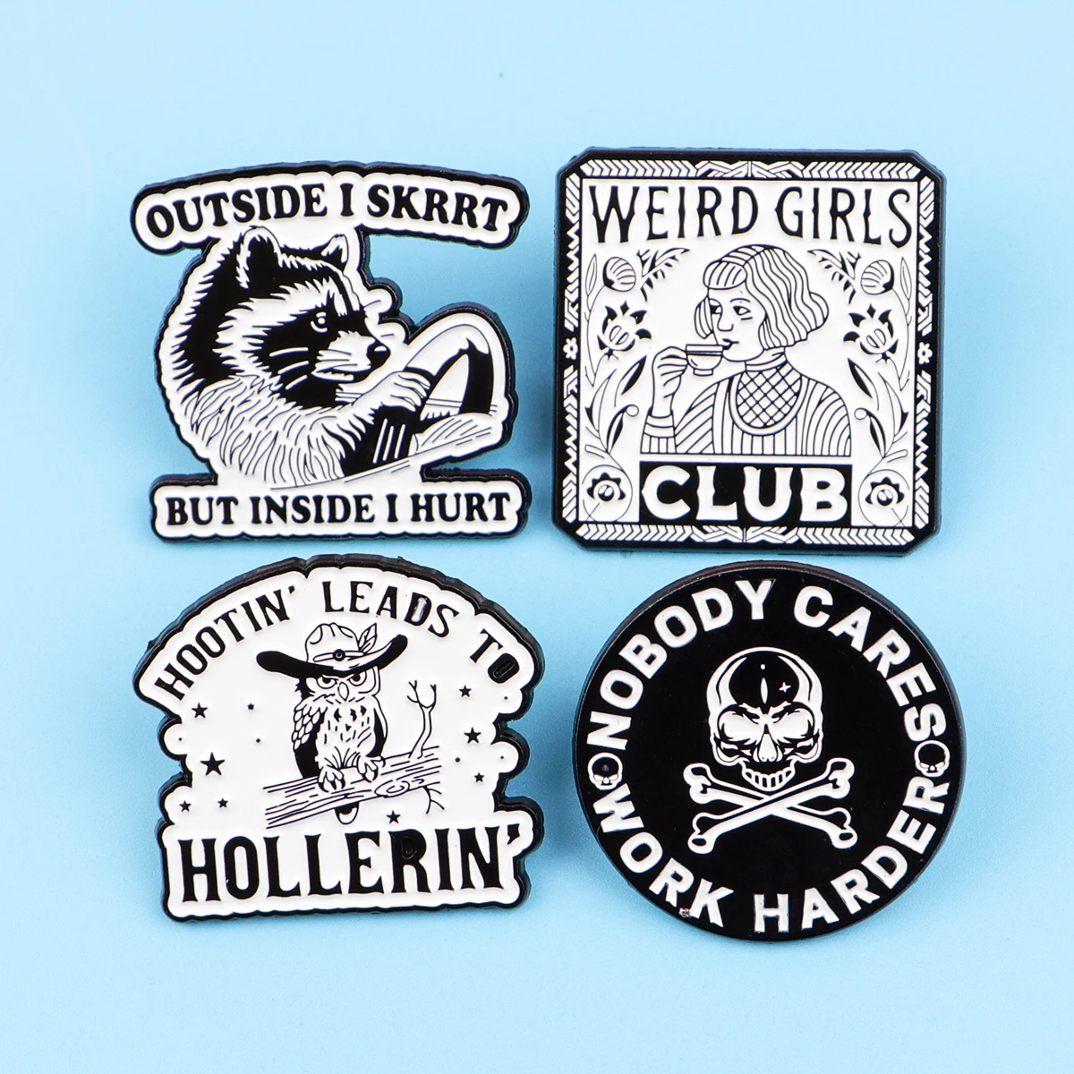 عبارة تحفيزية المينا دبوس الحيوانات دبابيس للنساء التلبيب شارة بدبابيس على ظهره زي اكسسوارات هدايا مجوهرات الأزياء #5