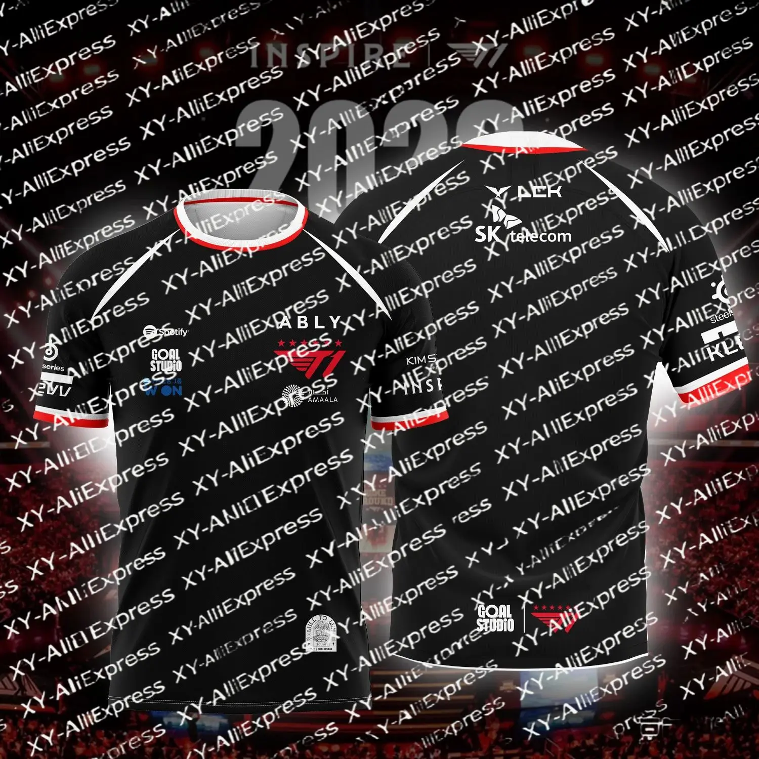 2026 NEW T1 ESPORTS TEAM JERSEY FAKER FAN SUMMER SHORT SLEEVE FOR GAMING ENTHUSIASTS OUTDOOR SPORTSWEAR Beach Surfing