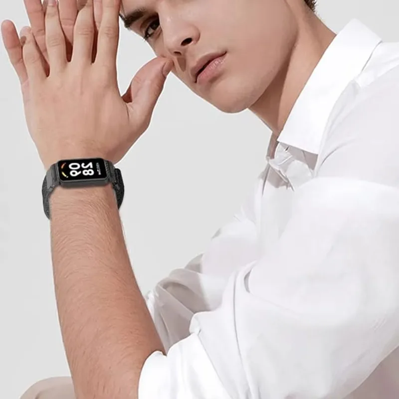 Pasek z nylonową pętlą do Xiaomi Band 9 Active Smartwatch Sport Miękki, oddychający, wygodny, trwały pasek Redmi Band 3 Akcesoria