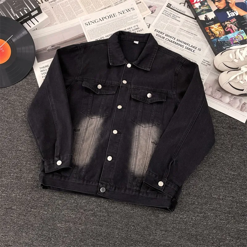 

Cleanfit American Sle винтажный синий джинсовый джинсовый джинсовый джинт мужская весенне-осенняя крутая рабочая одежда Sle Jaet верхняя одежда