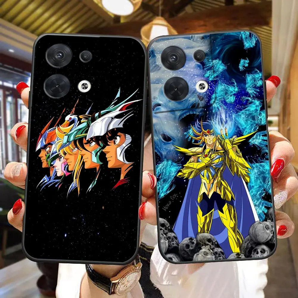 Funda de teléfono dorada s-saint Seiya Hades para OPPO RENO 14 14F 13 13F 12 11 11F 10 8T 8 7Z 7 6 5 5F 4 4F F29 PRO TPU