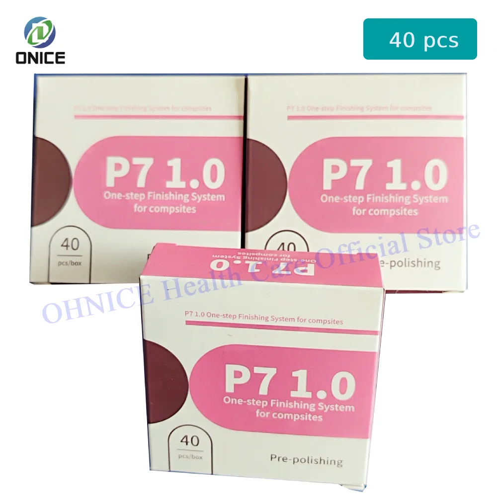 

40-Piece Dental One-Step Finishing System for Composites: Complete Set of Points, Cups or Discs with RA Shank for Dentists