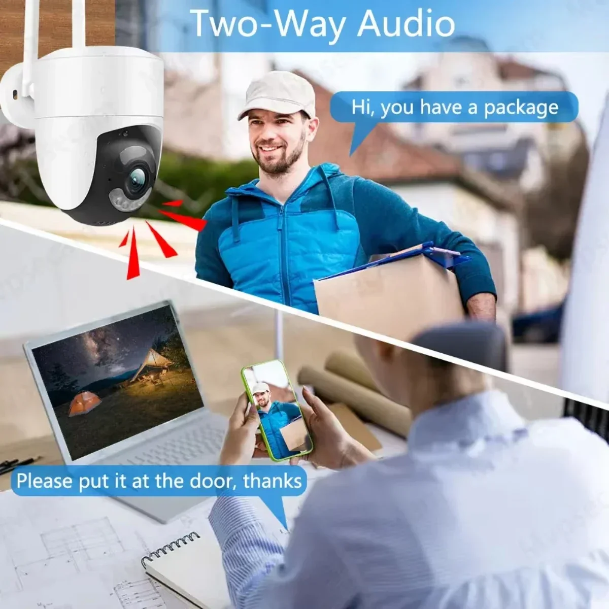 Outdoor 8MP 4K 5MP HD WiFi IP Camera Tuya Smartlife PTZ Wireless Home Security CCTV Video Surveillance Human Detection Tracking